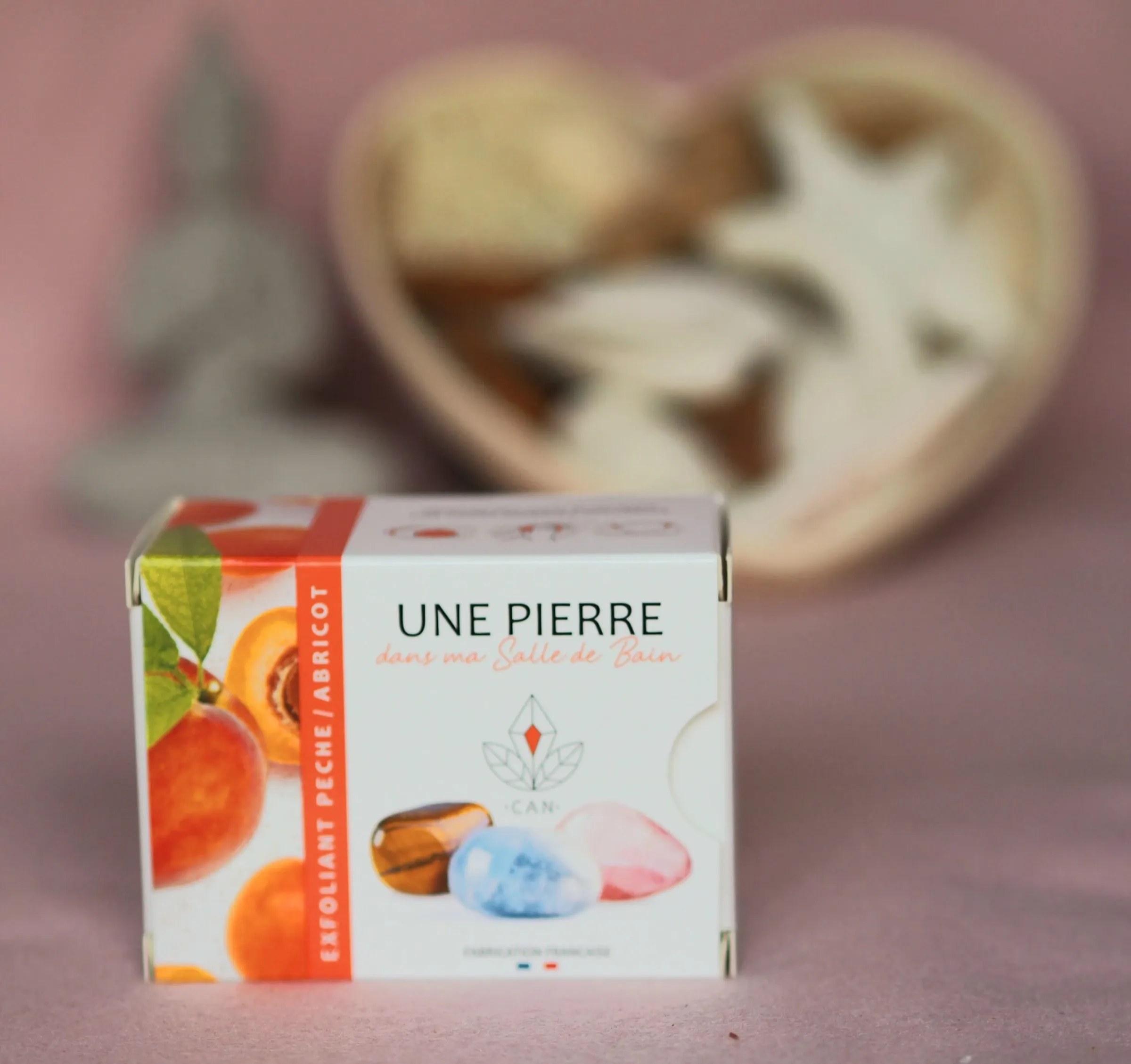 Savon exfoliant pêche et abricot