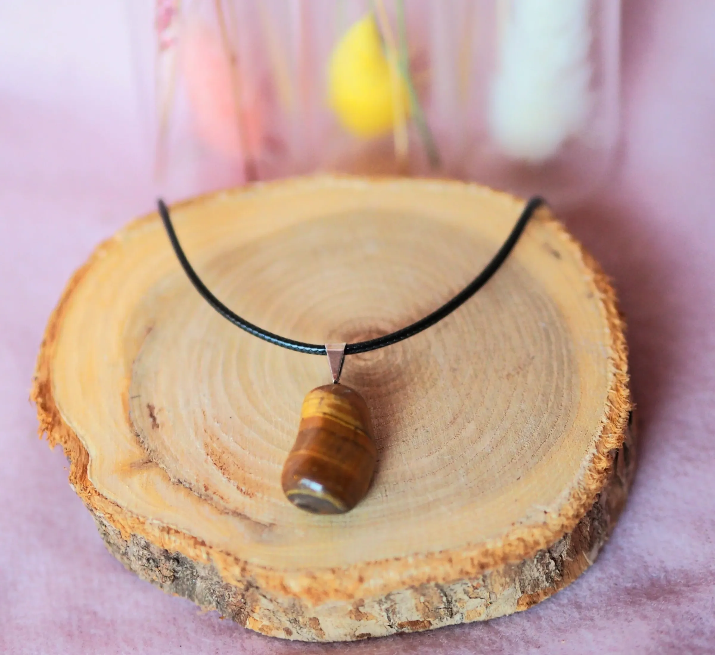 Pendentif en Œil de Tigre