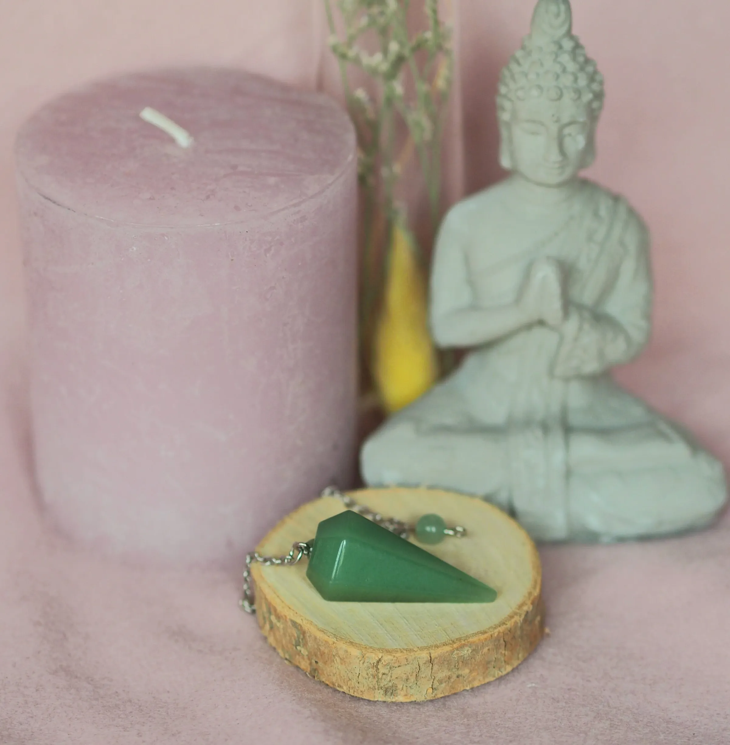 Pendule conique Aventurine Verte 3,5 cm