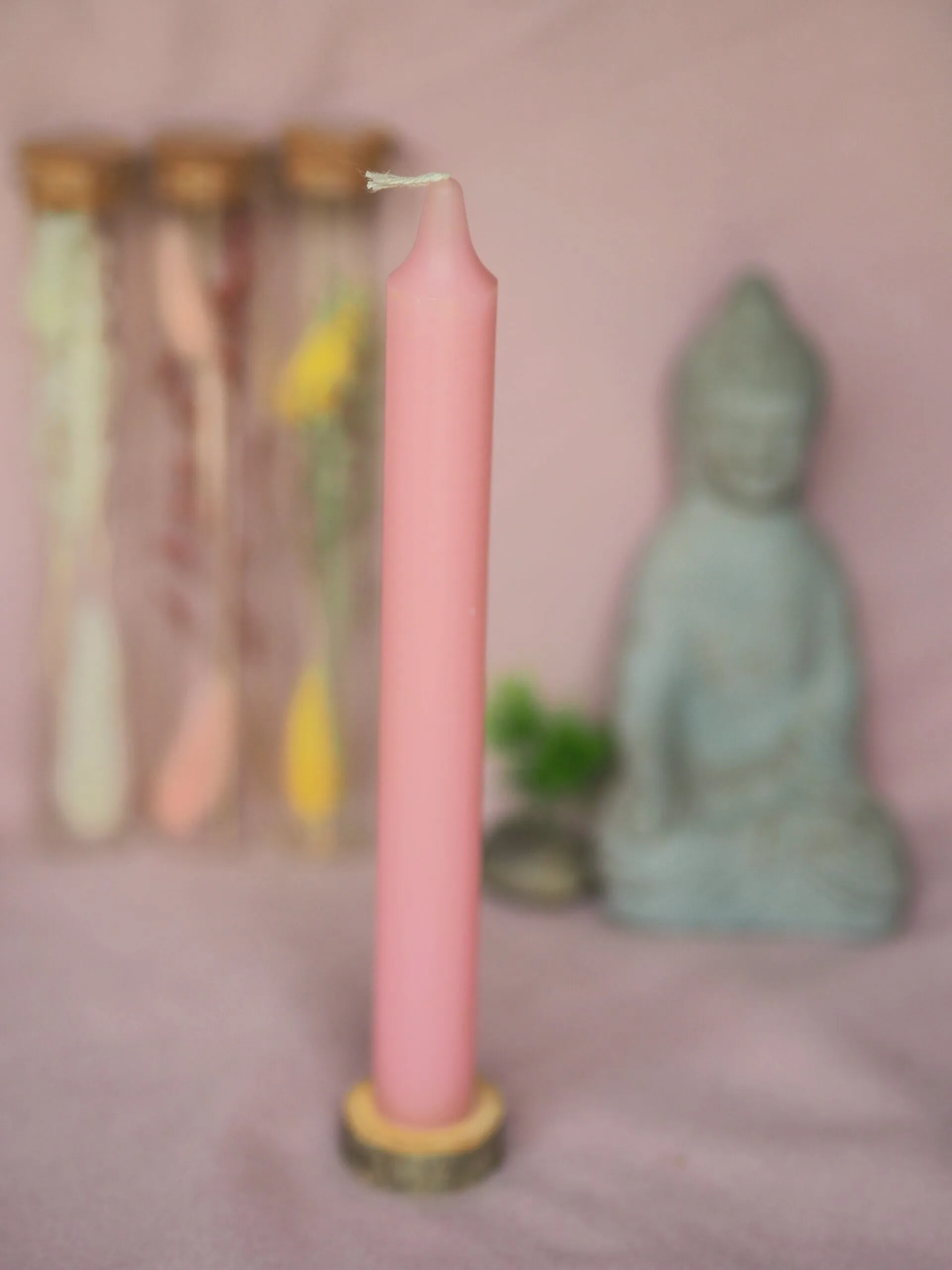 Bougie rose pâle