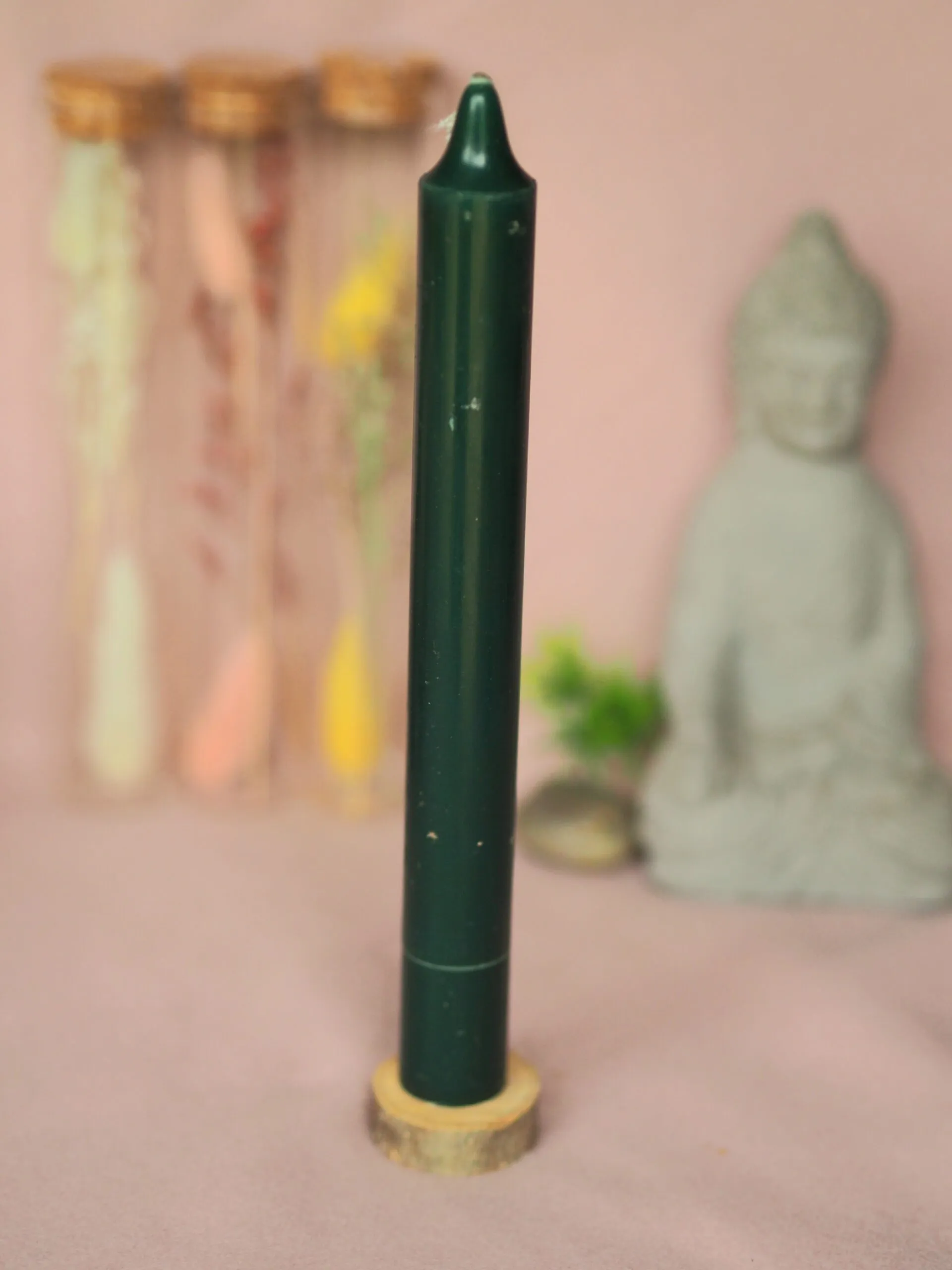 Bougie vert foncé