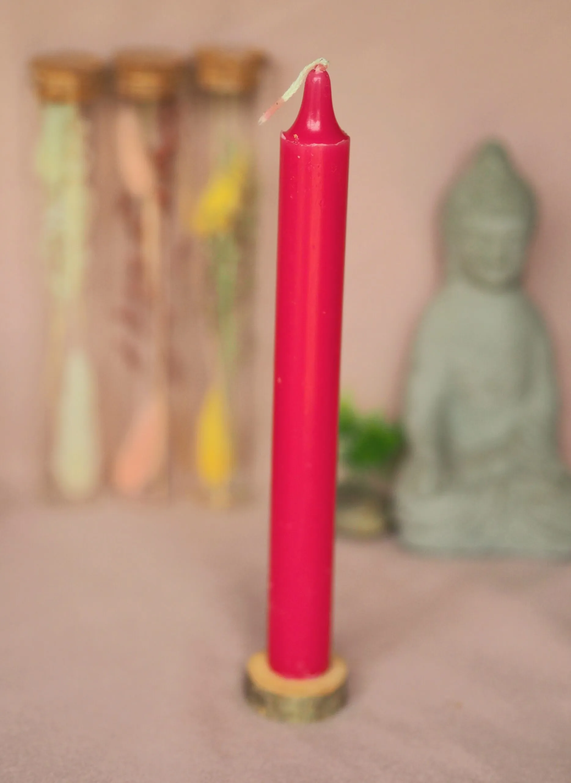 Bougie rose foncé