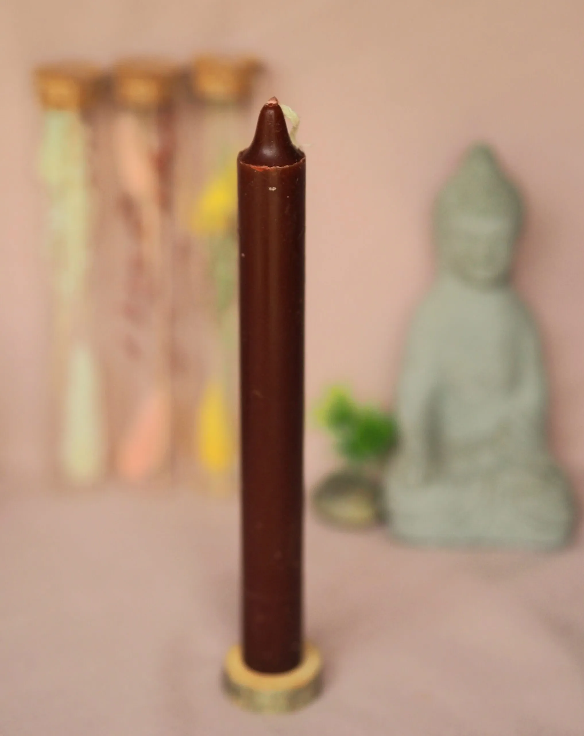 Bougie marron foncé