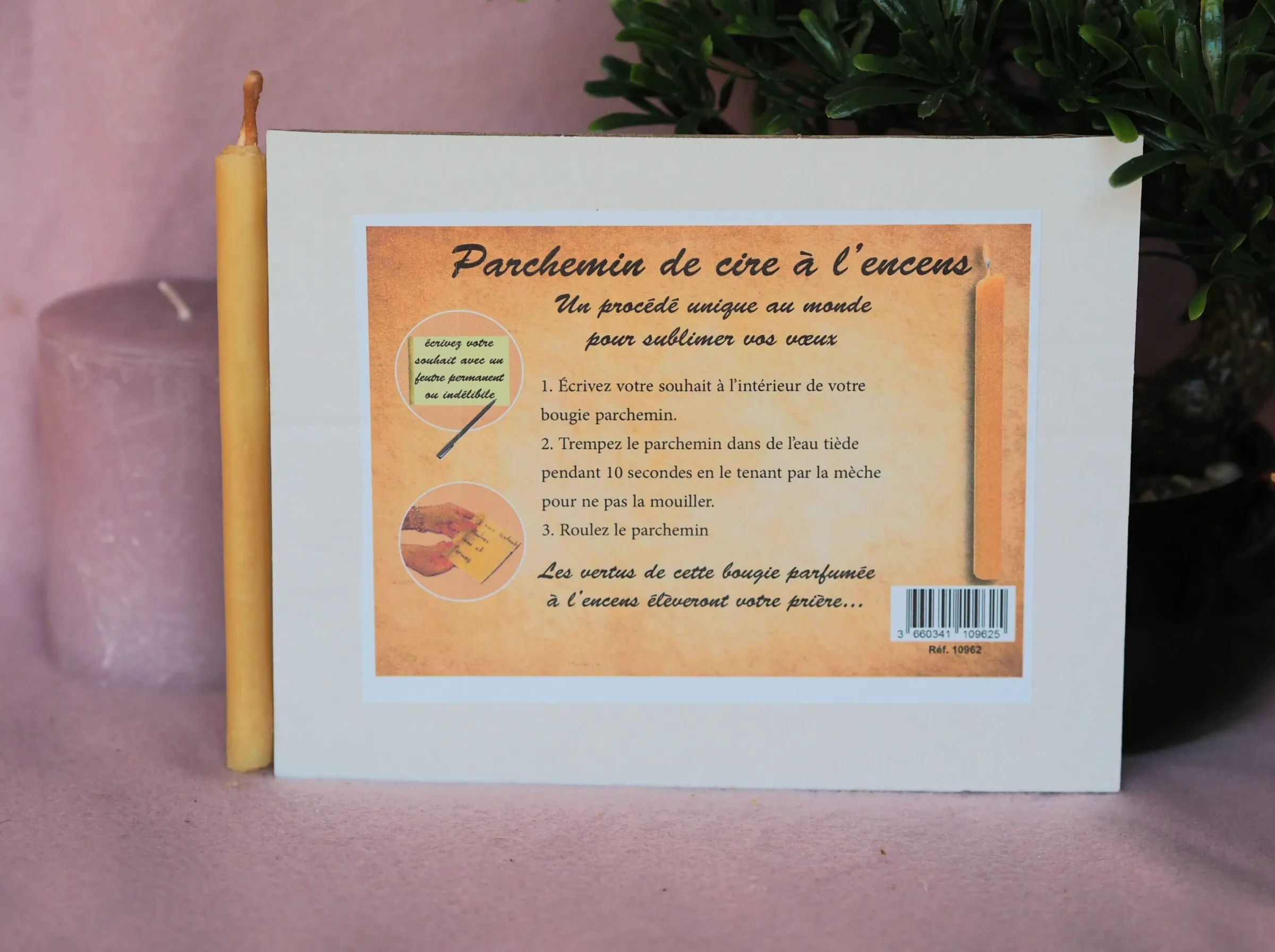 Parchemin de cire à souhait