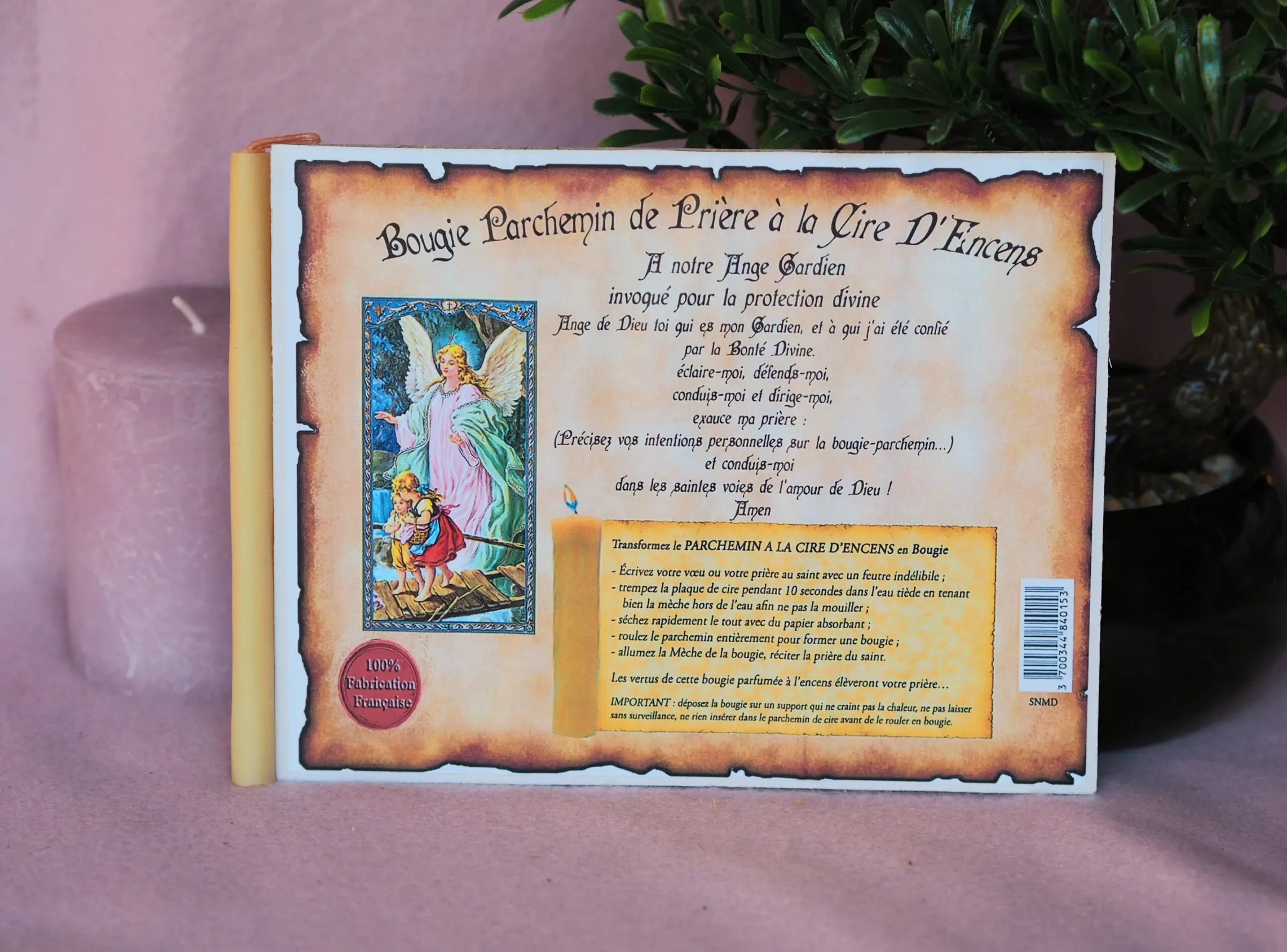 Parchemin de cire Ange gardien